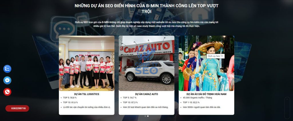 Các dự án thành công của B-Min