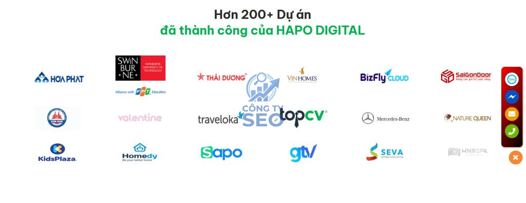 Các dự án thành công của Hapodigital