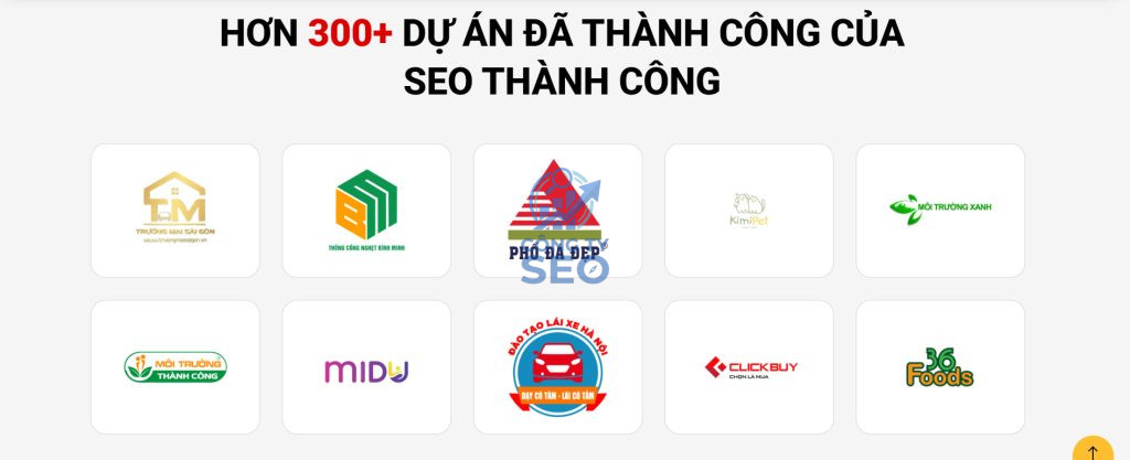 Các dự án thành công của SEO Thành Công