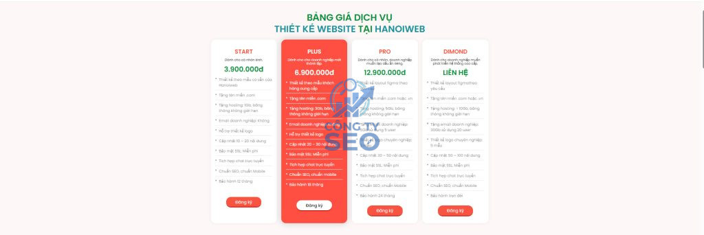 Đánh giá dịch vụ thiết kế website đa phân khúc theo yêu cầu kỹ thuật
