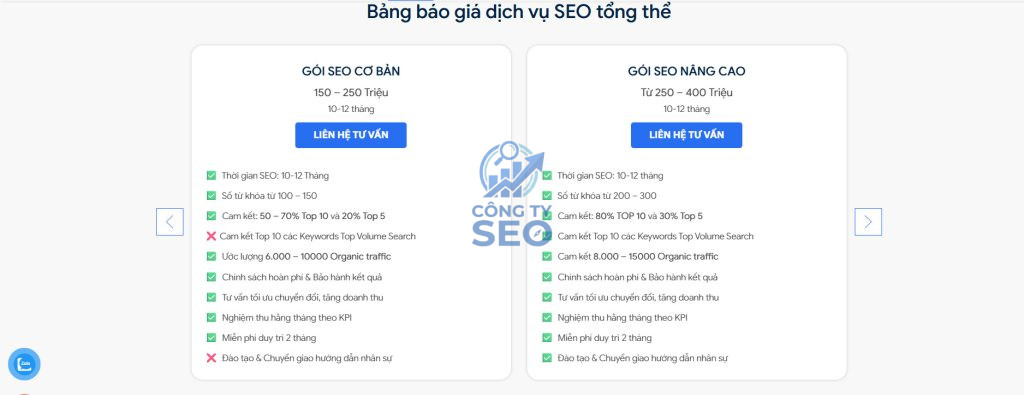 Dịch vụ SEO tổng thể tối ưu hóa hiệu quả tìm kiếm
