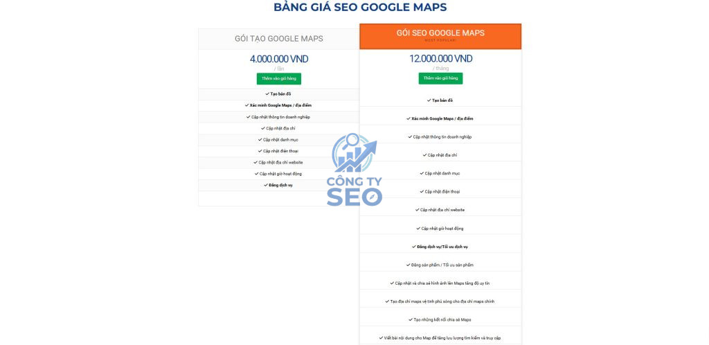 Dịch vụ seo google maps và xác minh địa điểm doanh nghiệp