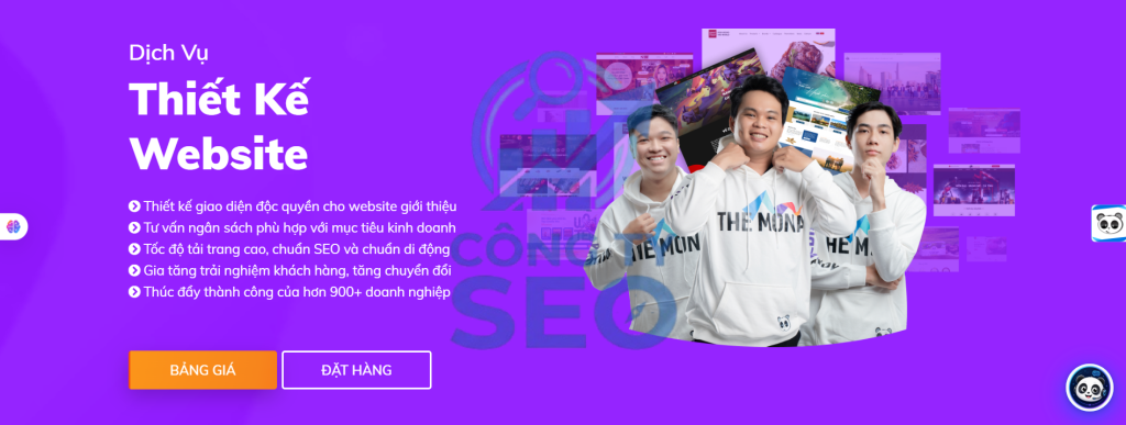 Dịch vụ thiết kế website theo mẫu và thiết kế độc quyền