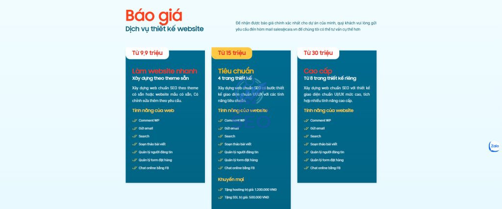 Thiết kế website chuẩn UIUX và chuẩn SEO